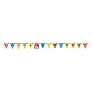 Pack of 6 Multi-Colored Farmhouse Fun Happy Birthday Circle Ribbon Party Banners 7.5' - All