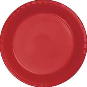Club Pack of 240 Classic Red Disposable Plastic Party Lunch Plates 6.75 - All