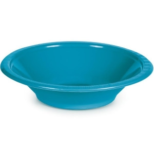 Club Pack of 240 Turquoise Blue Disposable Plastic Party Bowls 12 oz - All