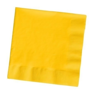 Club Pack of 500 School Bus Yellow Premium 3-Ply Disposable Beverage Napkins 5 - All