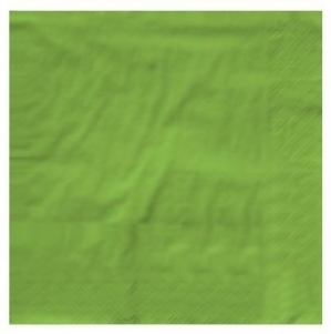 Club Pack of 500 Fresh Lime Green Premium 3-Ply Disposable Beverage Napkins 5 - All