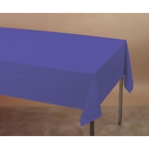 Pack of 6 Grape Purple Disposable Tissue/Poly Banquet Party Tablecovers 9' - All
