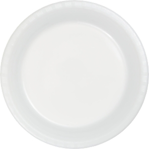 Club Pack of 240 White Disposable Plastic Party Banquet Plates 10.25 - All