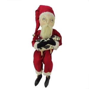 30 Plush Wilbur in a Santa Costume and Holding a Cow Decorative Christmas Display Figure - All