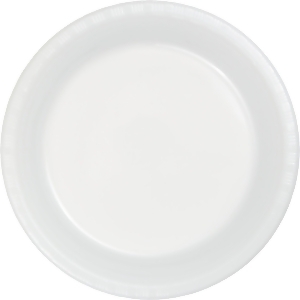Club Pack of 600 White Disposable Plastic Party Banquet Plates 10.25 - All