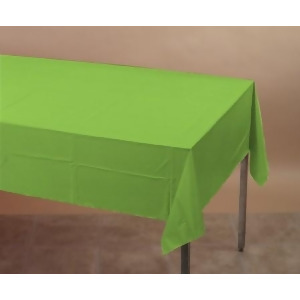 Pack of 6 Tropical Fresh Lime Green Disposable Tissue/Poly Banquet Party Tablecovers 9' - All