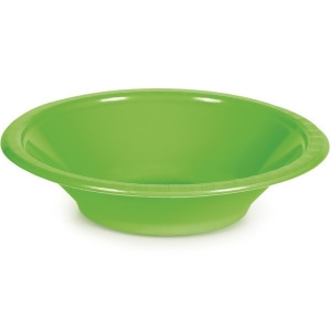 Club Pack of 240 Fresh Lime Green Disposable Plastic Party Bowls 12 oz - All