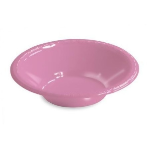 Club Pack of 240 Candy Pink Disposable Plastic Party Snack Bowls 12 oz. - All