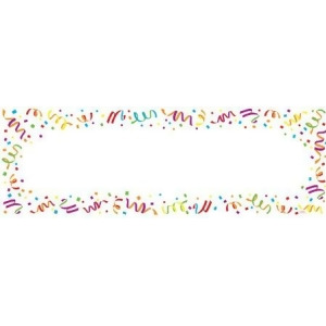 Pack of 6 Multi-Colored Confetti Print Giant Fill-In Party Banners 60 - All