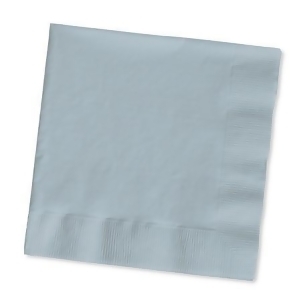 Club Pack of 500 Shimmering Silver 3-Ply Paper Beverage Party Napkins 5 - All