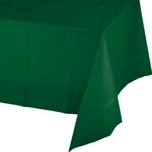Club Pack of 12 Hunter Green Disposable Plastic Banquet Party Table Covers 108 - All
