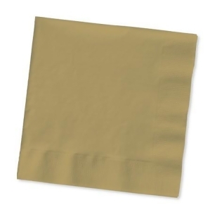 Club Pack of 500 Glittering Gold 3-Ply Paper Beverage Party Napkins 5 - All