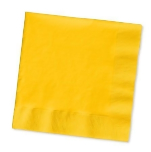 Club Pack of 480 School Bus Yellow 2-Ply Paper Beverage Party Napkins 5 - All