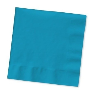 Club Pack of 500 Tropical Turquoise Blue Premium 3-Ply Disposable Beverage Napkins 5 - All
