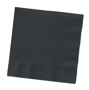 Club Pack of 500 Jet Black 3-Ply Paper Party Lunch Napkins 6.5 - All