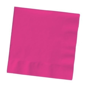 Club Pack of 500 Hot Magenta Pink 3-Ply Paper Party Lunch Napkins 6.5 - All