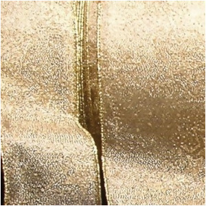 Semi Sheer Metallic Gold Star Print Wired Craft Ribbon 6 x 20 Yards - All