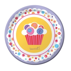 Club Pack of 192 Sweet Cupcake Disposable Paper Party Lunch Plates 7 - All