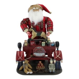 21 Decorative Retro-Style Santa Claus the Toy Maker with Work Station Christmas Figure - All