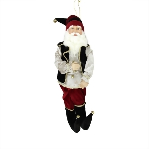 22 Enchanted Black and Red Poseable Whimsical Christmas Elf Figure - All