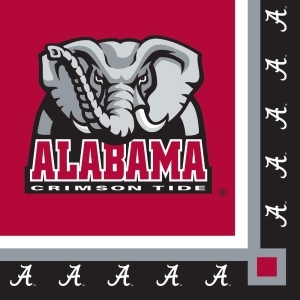Club Pack of 240 Ncaa Univ of Alabama Premium 2-Ply Disposable Party Beverage Napkins 5 - All