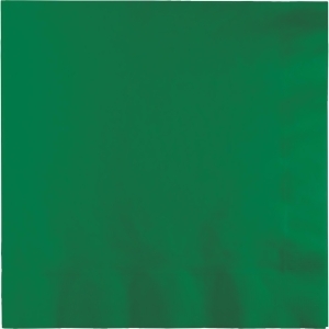 Club Pack of 250 Emerald Green Premium 3-Ply Disposable Dinner Party Napkins 8.75 - All