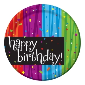 Club Pack of 96 Milestone Celebrations Disposable Paper Birthday Party Luncheon Plates 7 - All