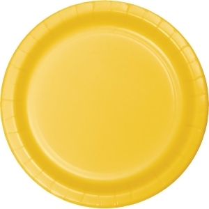 Club Pack of 192 School Bus Yellow Disposable Paper Party Luncheon Plates 7 - All