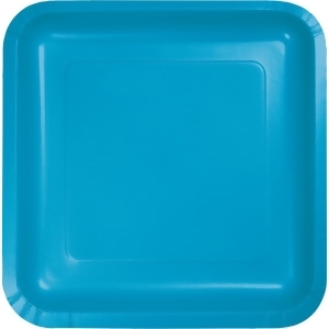Pack of 180 Turquoise Premium Disposable Paper Party Lunch Plates 7 - All