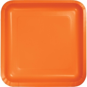 Pack of 180 Sun Kissed Orange Premium Disposable Paper Party Lunch Plates 7 - All