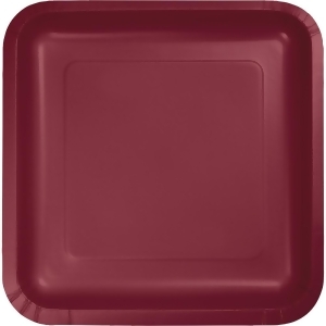 Pack of 180 Burgundy Premium Disposable Paper Party Lunch Plates 7 - All