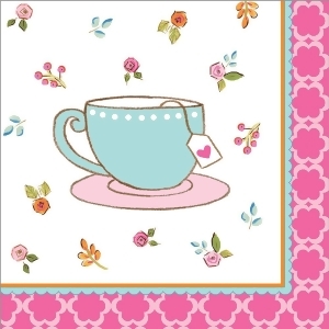 Club Pack of 192 Tea Time Premium 3-Ply Disposable Party Beverage Napkins 5 - All