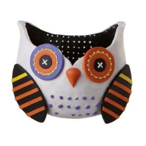 10 Whimsical White Owl Wall Pocket Halloween Decoration - All