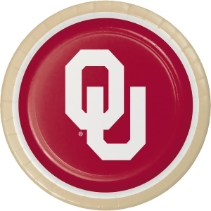 Club Pack of 96 Ncaa University of Oklahoma Disposable Paper Party Dinner Plates 9 - All