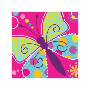 Club Pack of 192 Butterfly Sparkle Premium 3-Ply Disposable Party Beverage Napkins 5 - All