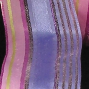 Semi Sheer Pink and Purple Stripes Wired Craft Ribbon 1.5 x 54 Yards - All
