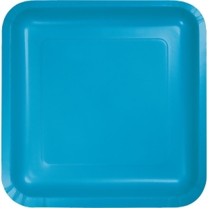 Pack of 180 Turquoise Premium Disposable Paper Party Dinner Plates 9 - All