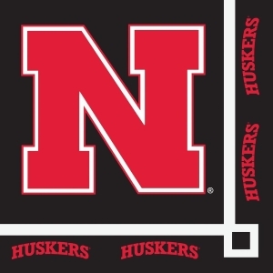 Club Pack of 240 Ncaa University of Nebraska Huskers 2-Ply Disposable Party Beverage Napkins 5 - All
