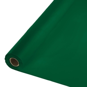 Pack of 2 Hunter Green Disposable Plastic Banquet Party Table Cloth Rolls 100' - All