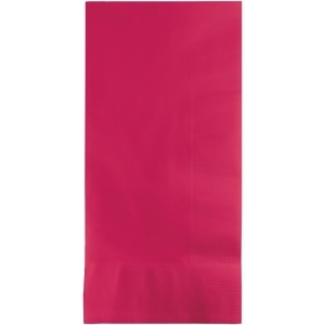Club Pack of 600 Hot Magenta Pink Premium 2-Ply Disposable Dinner Napkins 8 - All