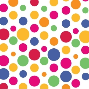 Club Pack of 384 Party Dots Premium 2-Ply Disposable Lunch Napkins 6.5 - All