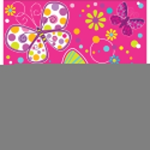 Pack of 6 Butterfly Sparkle Disposable Plastic Party Banquet Table Cover 108 - All
