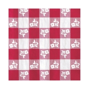 Club Pack of 432 Red Gingham Premium 2-Ply Disposable Party Beverage Napkins 5 - All