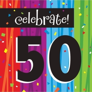 Club Pack of 192 Milestone Celebrations Premium 3-Ply Disposable Party Lunch Napkins 6.5 - All