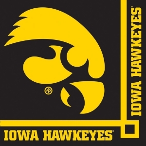 Club Pack of 240 Ncaa University of Iowa Premium 2-Ply Disposable Party Beverage Napkins 5 - All