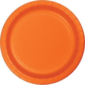 Club Pack of 240 Sunkissed Orange Disposable Paper Party Banquet Dinner Plates 9 - All