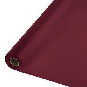 Pack of 2 Burgundy Red Disposable Plastic Banquet Party Table Cloth Rolls 100' - All