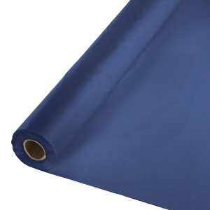 Pack of 6 Navy Blue Disposable Plastic Banquet Party Table Cloth Rolls 100' - All
