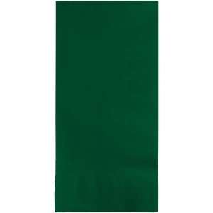 Club Pack of 600 Hunter Green Premium 2-Ply Disposable Dinner Napkins 8 - All