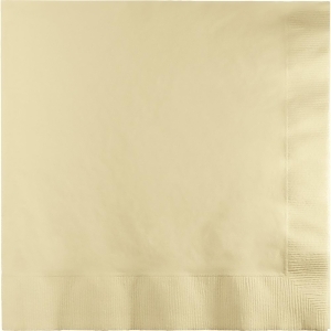 Club Pack of 600 Ivory Premium 2-Ply Disposable Lunch Napkins 6.5 - All